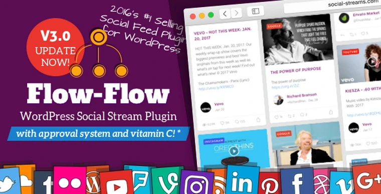 Flow-Flow v3.2.4 - WordPress Social Stream Plugin23125