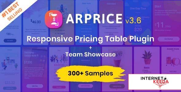 ARPrice v3.7 - Ultimate Compare Pricing table plugin 50392