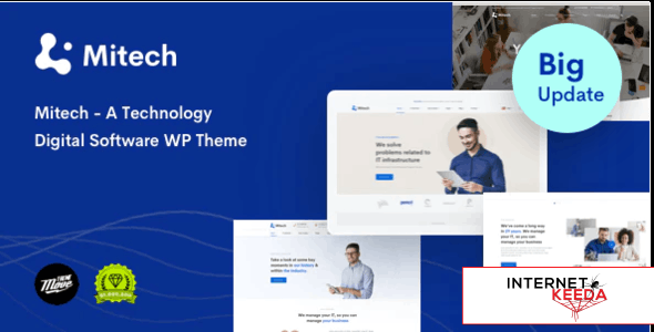 Mitech v1.6.4 - Technology IT Solutions & Services WordPress Theme 53341