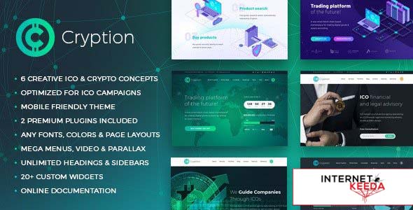 Cryption v1.0.6.1 - ICO, Cryptocurrency & Blockchain WordPress Theme 50423