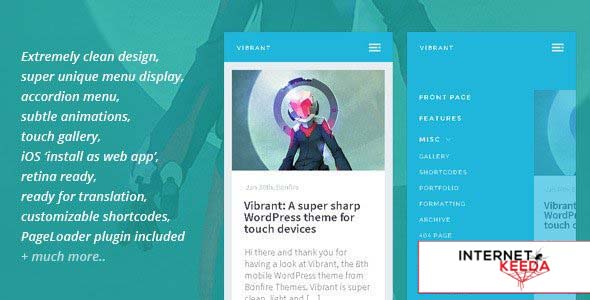 Vibrant v1.5 - A Super Sharp WordPress Mobile Theme 50532