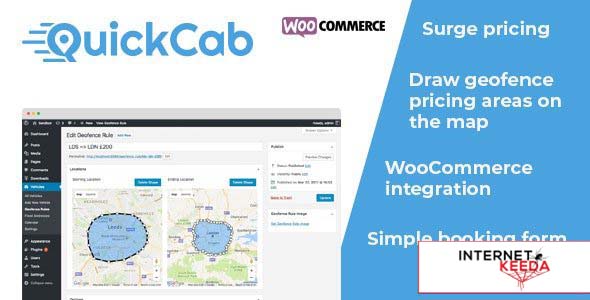 QuickCab v1.2.3 - WooCommerce Taxi Booking Plugin 50557