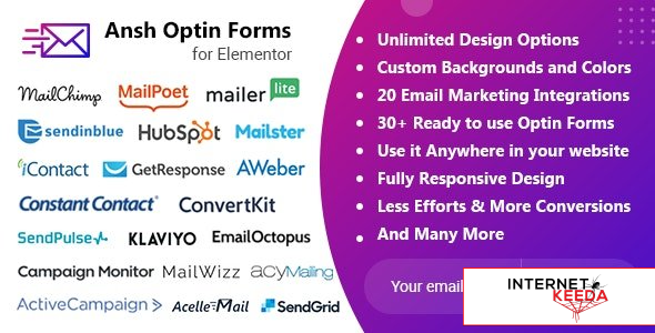 Ansh v2.0.0 - Optin Forms For Elementor 50675