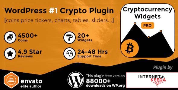 Cryptocurrency Widgets Pro v3.9.4 - WordPress Crypto Plugin 68521