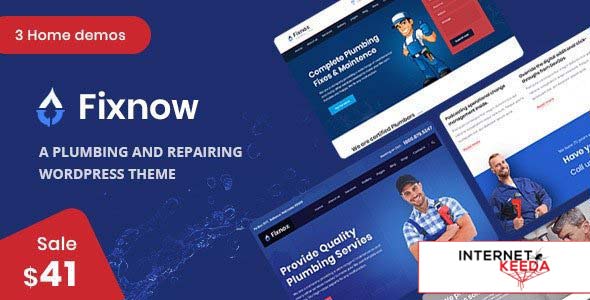 Fixnow v2.3 - A Perfect Plumbing WordPress Theme 60626