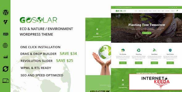 GoSolar v1.2.9 - Eco Environmental & Nature WordPress Theme 55547