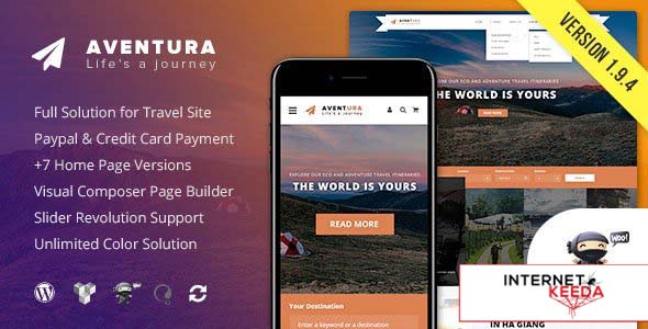 Aventura v1.9.4 - Travel & Tour Booking System Theme 51198