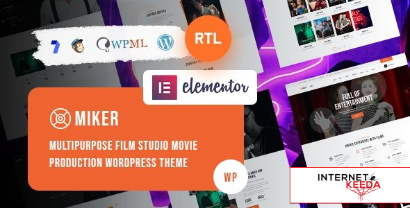 Miker v1.0 - Movie and Film Studio WordPress Theme 51208