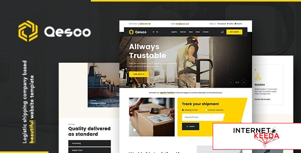 Qesco v1.0.0 - Logistic Shipping Company WordPress Theme 51250