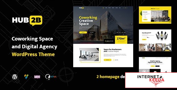 Hub2B v1.0.6 - Coworking Space and Digital Agency WordPress Theme 51448