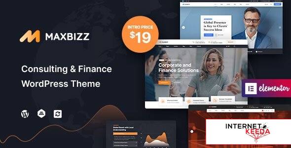 Maxbizz v1.2.3 - Consulting & Financial Elementor WordPress Theme 61741