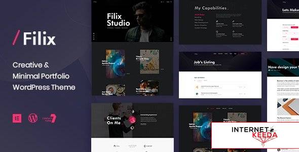 Filix v1.3.1 - Creative Minimal Portfolio WordPress Theme 62408