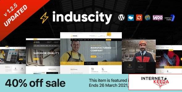 Induscity v1.2.5 - Factory and Manufacturing WordPress Theme 51987