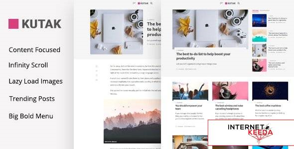 Kutak v2.2 - Minimal Blog WordPress Theme 52048