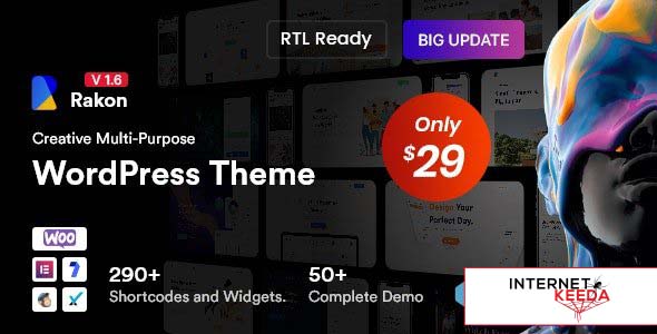 Rakon v1.6 - Creative Multi-Purpose WordPress Theme 52351