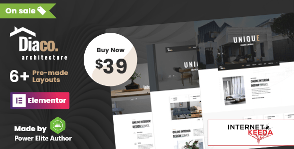 Diaco v1.5 - Architecture & Interior Design Elementor WordPress Theme 52565