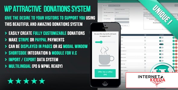 WP Attractive Donations System v1.25 - Easy Stripe & Paypal donations 52737