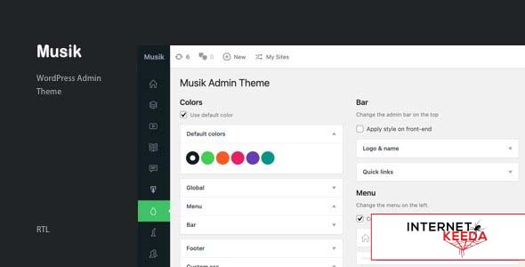 Musik v3.0 - Wordpress Admin Theme 52813