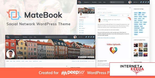 Matebook v1.1 - Social Network WordPress Theme 52943