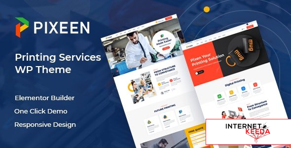 Pixeen v1.0.4 - Printing Services Company WordPress Theme + RTL 52951