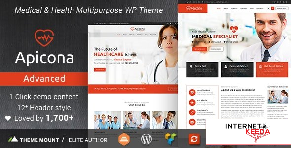 Apicona v22.6.0 - Health & Medical WordPress Theme 58203