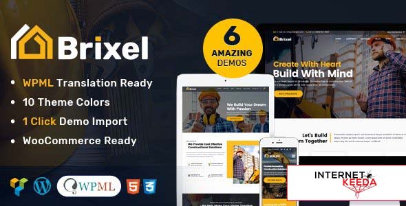 Brixel v2.1.0 - Building Construction WordPress Theme 60137