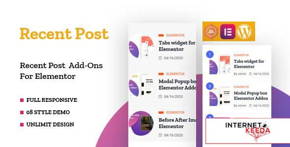 Recent Posts Widget for Elementor v1.0.0 53286