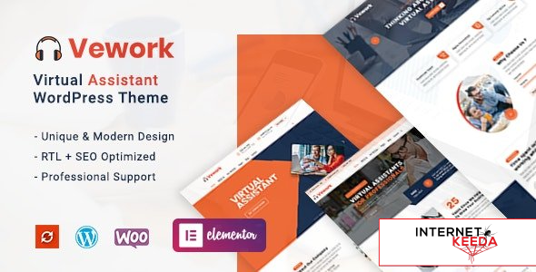 Vework v1.0.3 - Virtual Assistant WordPress Theme 53547