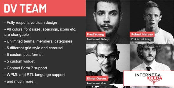 DV Team v2.2 - Responsive Team Showcase WordPress Plugin 60186