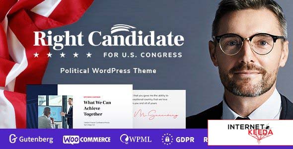 Right Candidate v1.1.1 - Election Campaign and Political WordPress Theme 61991