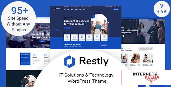 Restly v1.2.3 - IT Solutions & Technology WordPress Theme 61759