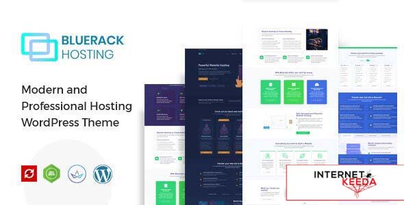 Bluerack v2.3 - Modern Hosting WordPress Theme 56650