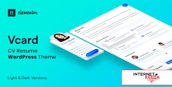 Vcard v1.0.6 - CV Resume WordPress Theme 54039