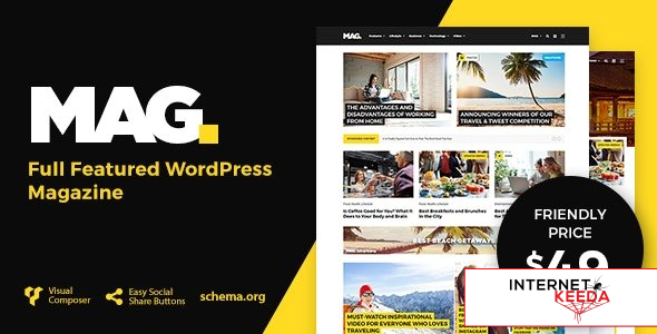 Mag v2.0.6 - Full Featured WordPress Magazine 54336