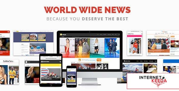 World Wide News v2.0 - Magazine Responsive WordPress Theme 54342