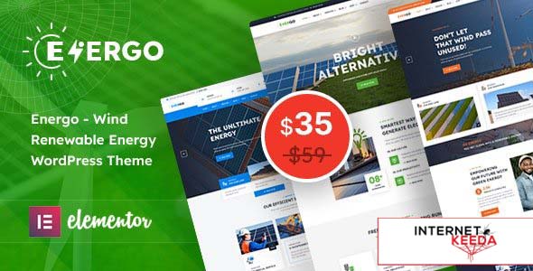 Energo v1.1 - Wind Renewable Energy WordPress Theme 54837