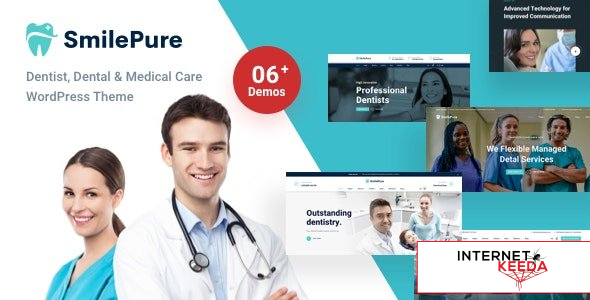 SmilePure v1.5.5 - Dental & Medical Care WordPress Theme 66398