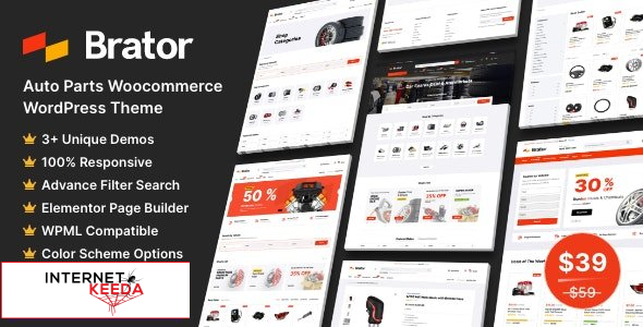 Brator v1.8 - Auto Parts WooCommerce WordPress Theme 55999