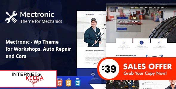 Mectronic v2.0 - WordPress Theme for Car Repair Center 56011