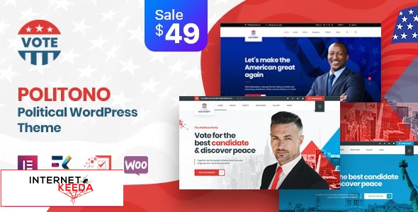 Politono v2.3 - Political Election Campaign WordPress Theme 56544