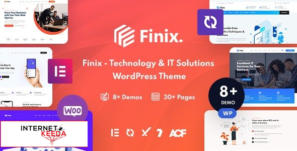 Finix v1.4 - Technology & IT Solutions WordPress Theme 56315