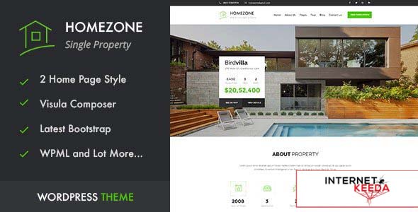 HOME ZONE v1.6 - Single Property Real Estate WordPress Theme 56450