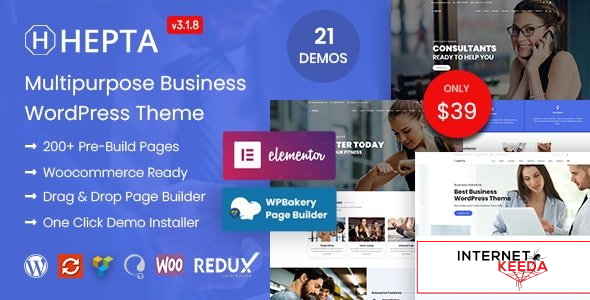 Hepta v3.1.9 - Multipurpose Business WordPress Theme 56634