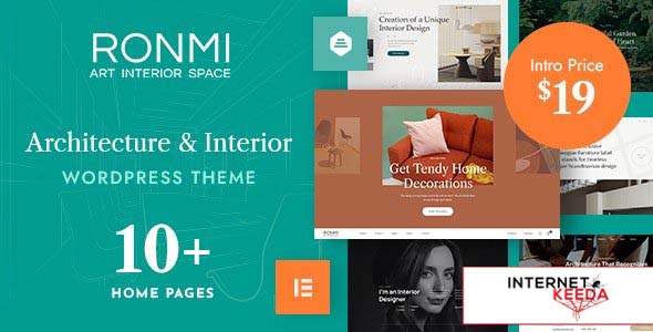 Ronmi v1.2.1 - Architecture and Interior Design WordPress Theme 63862