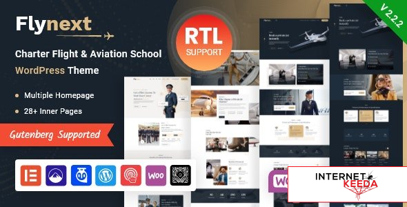 Flynext v2.2.2 - Multipurpose Aviation WordPress Theme + RTL 57878