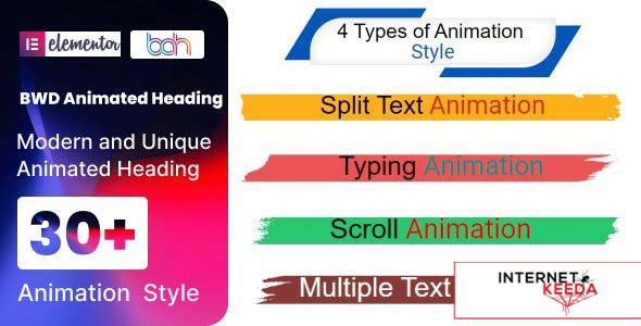 BWD Animated Heading addon for elementor v1.0 57905