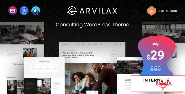 Arvilax v1.0.1 - Business Consulting WordPress Theme 57983