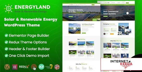 Energyland v1.0 - Solar & Renewable Energy WordPress Theme 58104