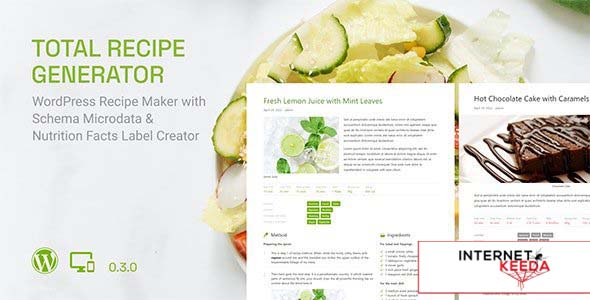 Total Recipe Generator v0.4.0 - WordPress Recipe Maker with Schema and Nutrition Facts (Gutenberg Bl