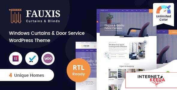 Fauxis v2.0.0 - Windows Curtains WordPress Theme + RTL 58167